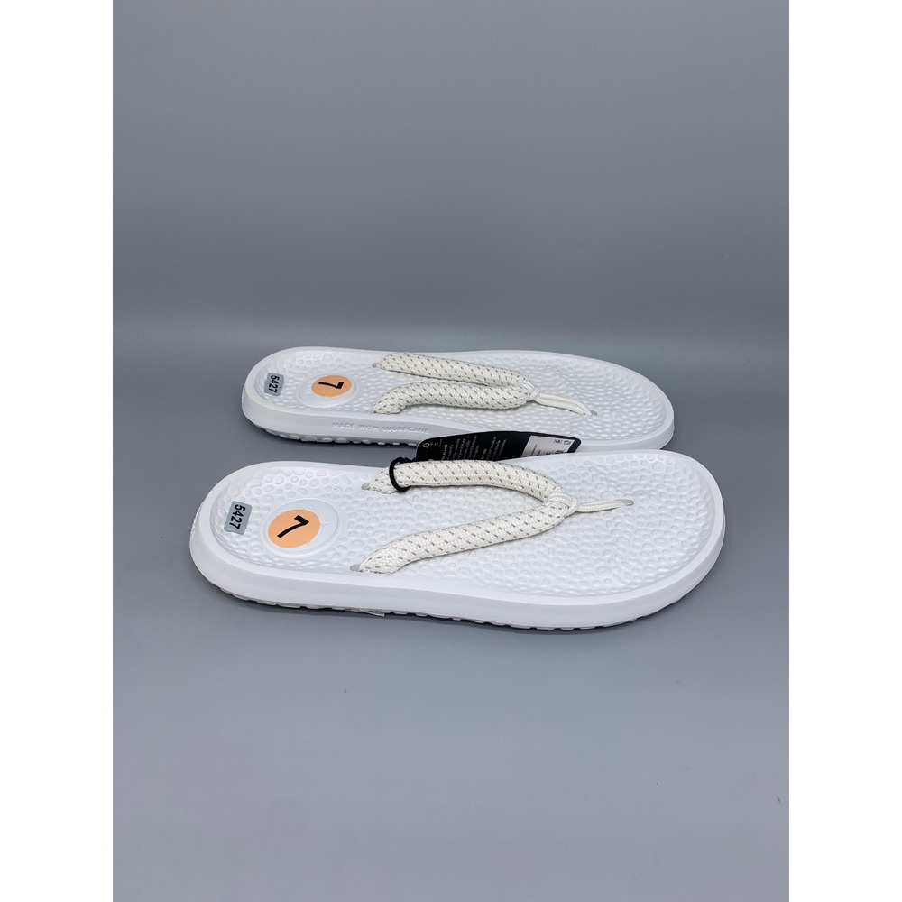 Allbirds Sugar Zeffer Blizzard White Flip Flop Sandals Women's Sz 9 New